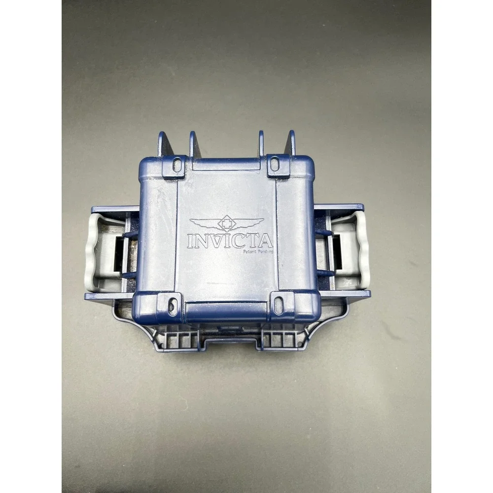 Invicta Limited Edition Impact Case Single Slot Watch Box Blue Plastic Rugged
